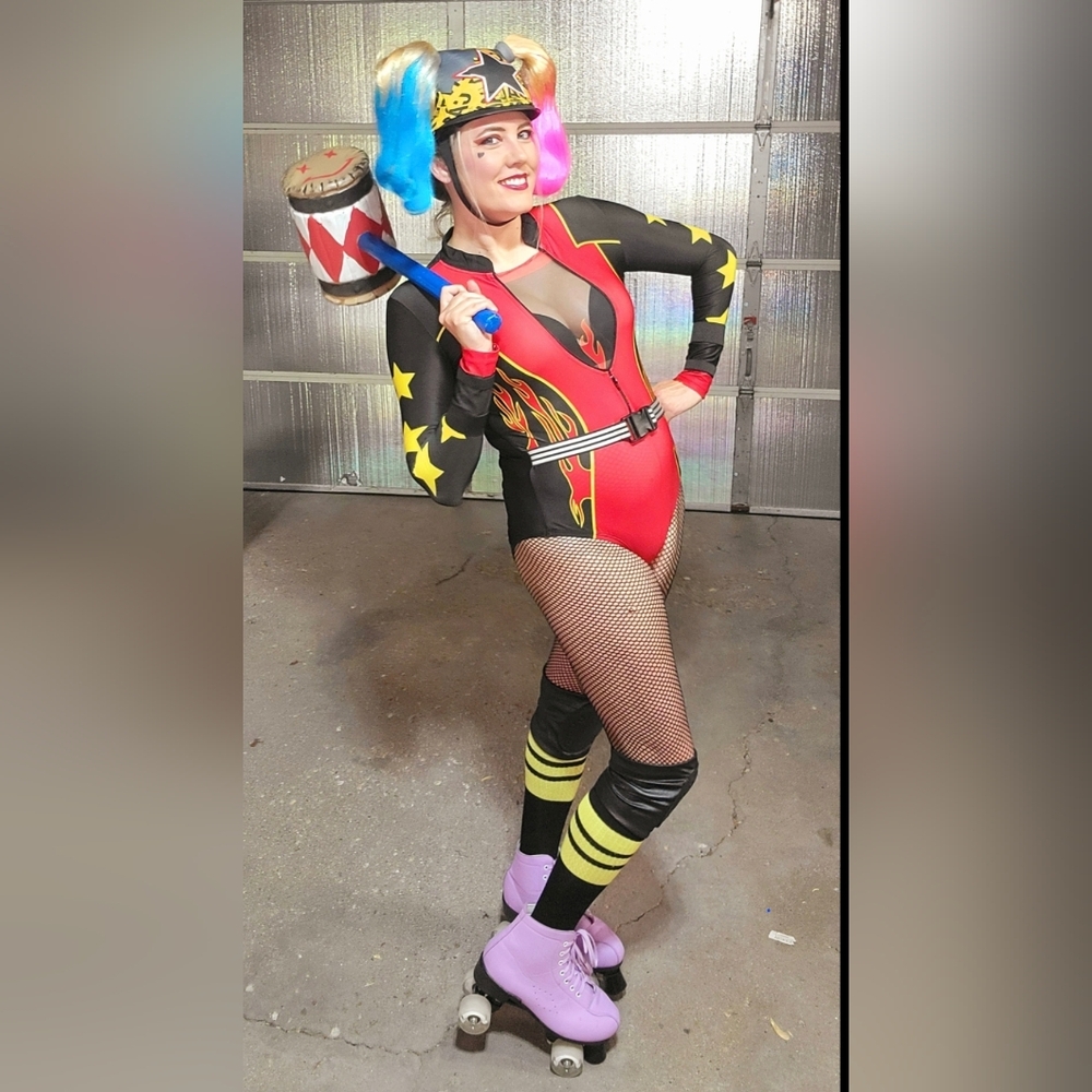 Harley Quinn Roller Derby Costume, Size L
